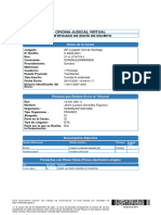 Oficina Judicial Virtual: Certificado de Envío de Escrito