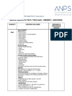 G9 - Material Required For Term 1 Final Exam