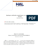 Quelques Méthodes Numériques en Optimisation de Formes: To Cite This Version