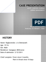 Acute Lymphoid Leukemia (Case Presentation)