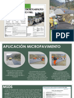 Micro-Pavimento de Concreto Asfáltico en Caliente y Frío