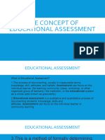 The Concept of Educational Assessment