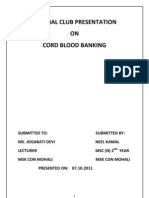 Cord Blood Banking 33