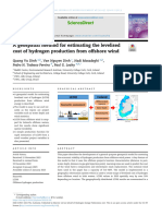 Ageospatial Method Forestimating The Levelised Cost of Hydrogen Production From Offshore Wind