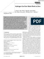 Advanced Materials - 2023 - Wyss - Synthesis of Clean Hydrogen Gas From Waste Plastic at Zero Net Cost