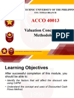 ACCO 40013 IM - Lesson 3.1 Income-Based Valuation