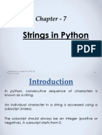 Chapter - 7 Strings in Python