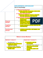 Developmental Psychology Prelim Reviewer