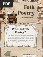 Folk Poetry and CANTERBURY