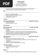 Resume Student Sample 1