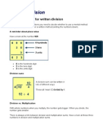 Written Division