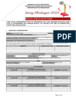 Bb. Sindangan Application Form - 2023