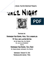 Jazz Night 2016 Program