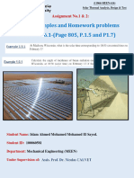 Assignment No1 &2 Solar Thermal Design and Analysis MSC 100060581