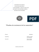 Trabajo - Pruebas de Resistencia de Los Materiales - MI.