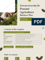 Entrepreneurship in Peasant Agriculture Business Plan