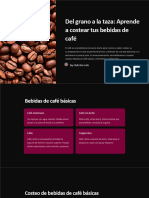 Del Grano A La Taza Aprende A Costear Tus Bebidas de Cafe