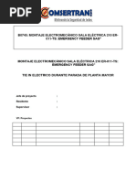 Plan de Tie in Electrico - Parada de Planta