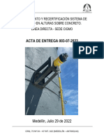 Acta de Recertificación 003-0822 Sistema de Trabjo en Alturas Cigmo