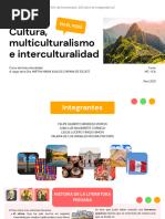 Cultura, Multiculturalismo e Interculturalidad