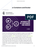 Introduction To Containers and Docker