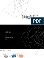 Audit Plan (User Experience & Marketing