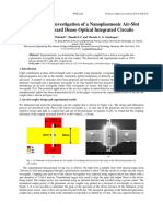 10 - 2015 - FIO - Experimental Investigation of A Nanoplasmonic Air-Slot Coupler Toward Dense Optical Integrated Circuits