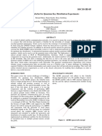 Qube - A CubeSat For Quantum Key Distribution Experiments