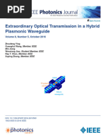 Extraordinary Optical Transmission in A Hybrid Plasmonic Waveguide