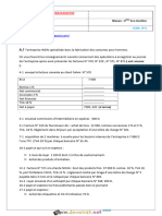 Série D'exercices N°4 Avec Correction - Gestion - MODULE EVALUATION CONSOLIDATION - Bac Economie & Gestion (2019-2020) Mme Aben S