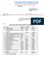 Quotation For Histopathology Consumables: (General Contract/supplies, Services, General Merchandise/trading)