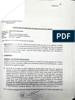 Disposicion de Apertura de Investigacion Preliminar