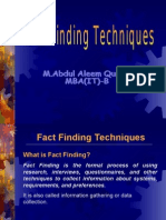 Fact Finding Techniques