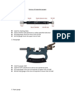 Various of Inspection Gauges