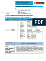 Sesión de Aprendizaje Nuevo Esquema #11