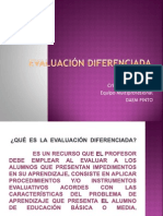 Ppt. Evaluación Diferenciada