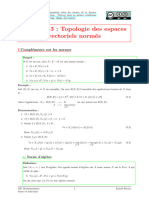 MP 3 Topologie Des Espaces Vectoriels Normés