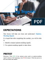 ENG8Q2L2 Opinion Marking Signals