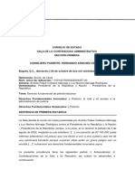 CE Sección Primera Del 181022 Marco Normativo y Jurisprudencial Del DERECHO de PETICIÓN