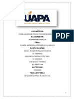 FORMULACION de Proyectos Emprendedores (TAREA IV)