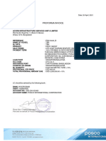 Posco International Proforma Invoice - AISL2