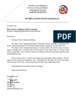 Solicitation Letter