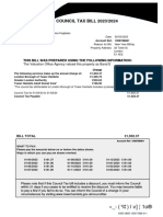 COUNCIL TAX BILL 2023/2024: The Valuation Office Agency Valued This Property As Band E