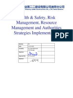 CNI22-Health & Safety, Risk Management, Resource Management and Authorities Strategies Implement