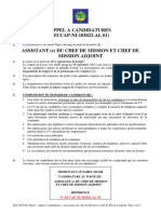 Appel À Candidature AL 01