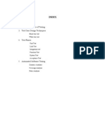 Index: 2. General Concepts of Testing 3. Test Case Design Techniques