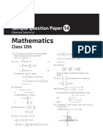 CBSE I Succeed Math 12th SP14