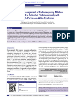 Anesthesia Management of Radiofrequency Ablation I