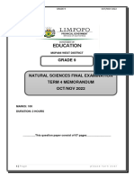 Memo Final NS Paper Grade 9 2022