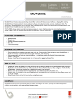 Showertite DATASHEETS